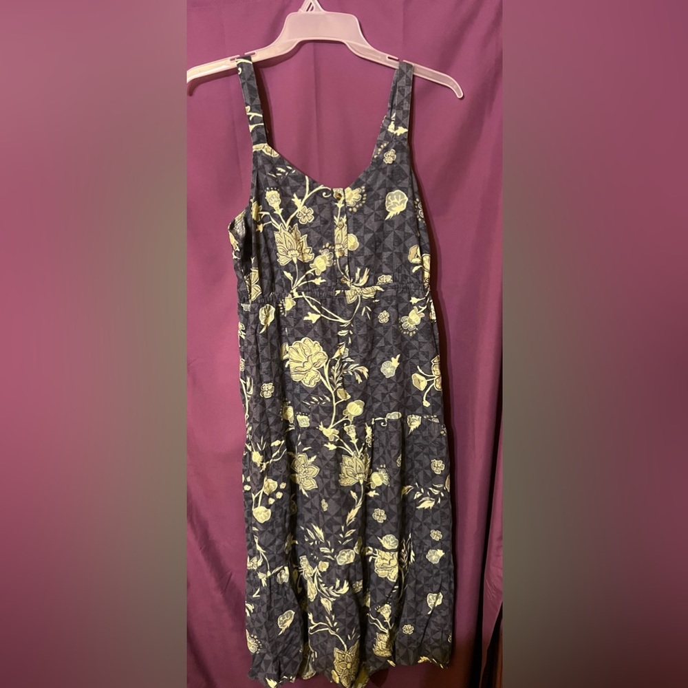 Vintage Kohl’s Dress (Blue with green flowers)
